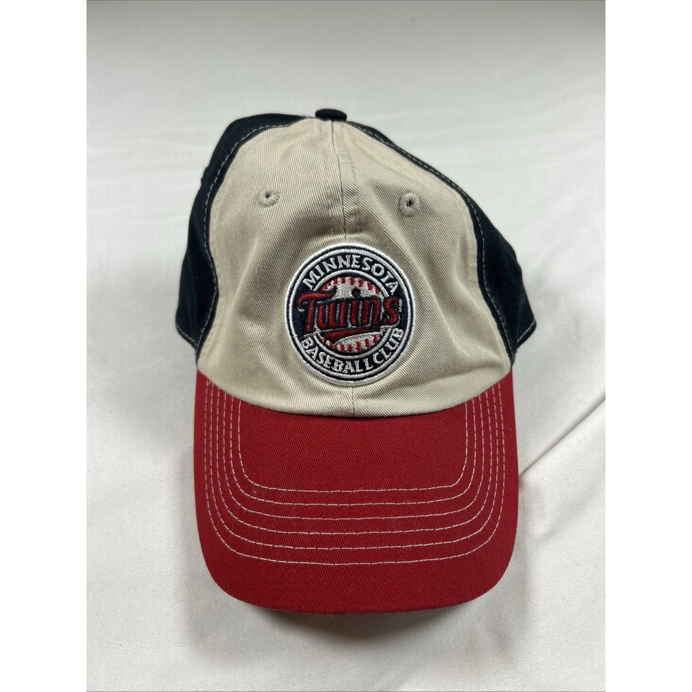 Minnesota Twins Baseball Hat Fan Favorite MLB Red Blue Tan Adjustable Cap NWOT